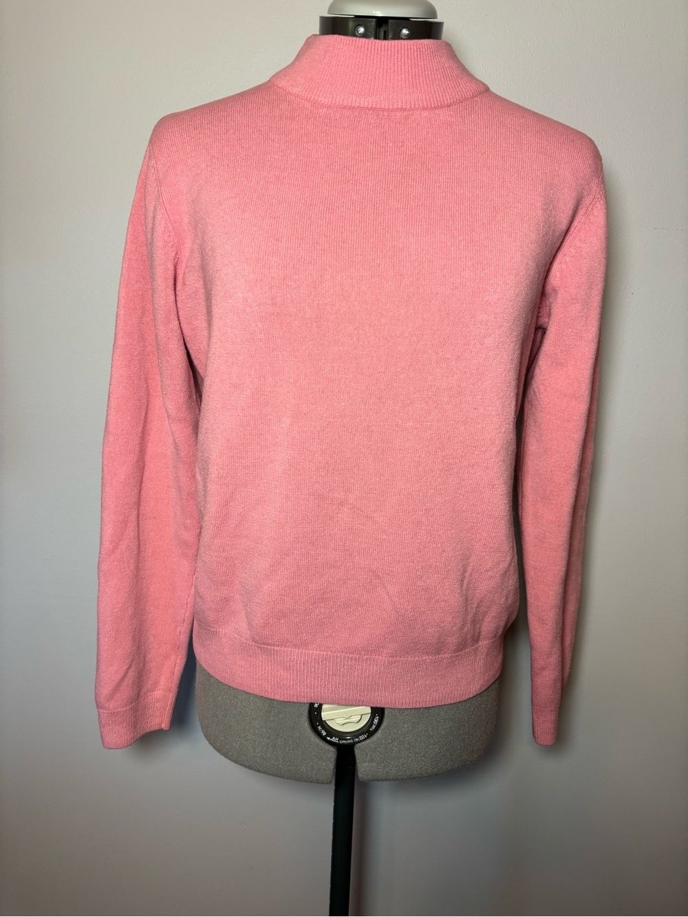 Appleseed's Dusty Rose Pink Mock Neck Sweater - M/L